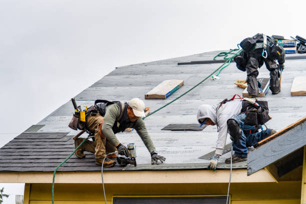 Professional Roof Replacement technician working in Madison, NY